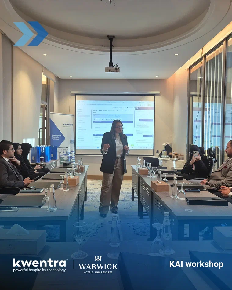 كوينترا تستعرض K-AI في ورشة مجموعة Warwick باستضافة Naviti Warwick Hotel